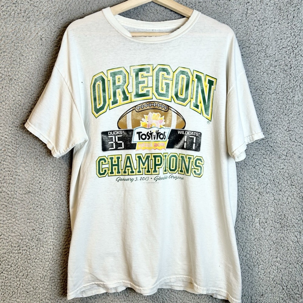 Oregon Ducks-K-State Wildcats 2013 Tostitos Fiesta Bowl XL 100% Cotton T-Shirt